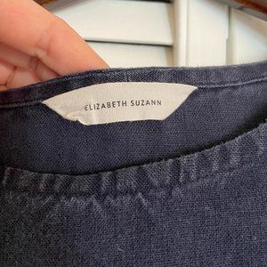 Elizabeth Suzann Georgia Dress in midweight linen - Navy
